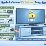Cara Membuka Tombol TV Terkunci Tanpa Remote
