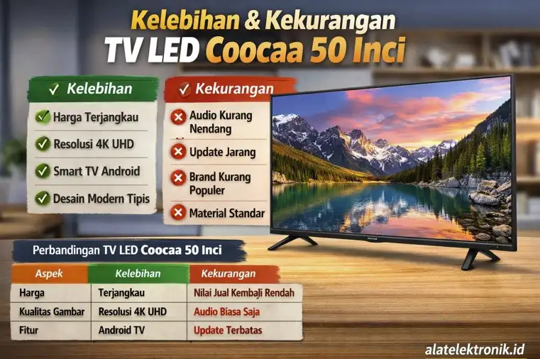 Kelebihan dan Kekurangan TV LED Coocaa 50 Inci