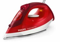 Philips Setrika Uap GC1424/45 Merah: Pakaian Rapi, Hidup Lebih Mudah!